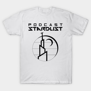 Podcast Stardust Black Logo T-Shirt